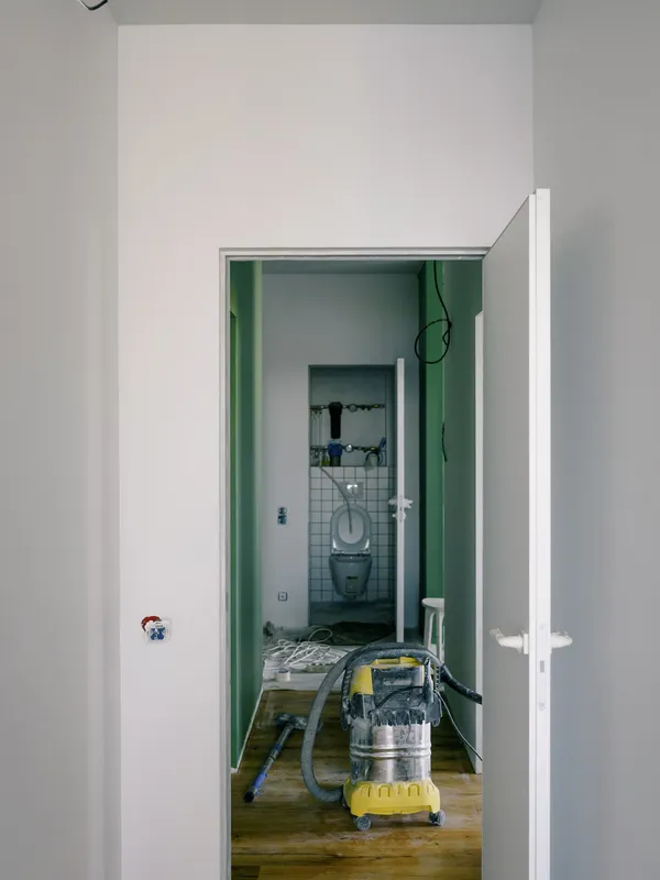 Sanitärbereich nach der Reinigung