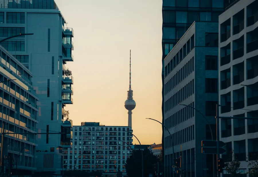 Berliner Stadtsilhouette mit Fernsehturm
